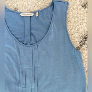 sienna soft surroundings tank pleated front sleeveless stretchy comfort